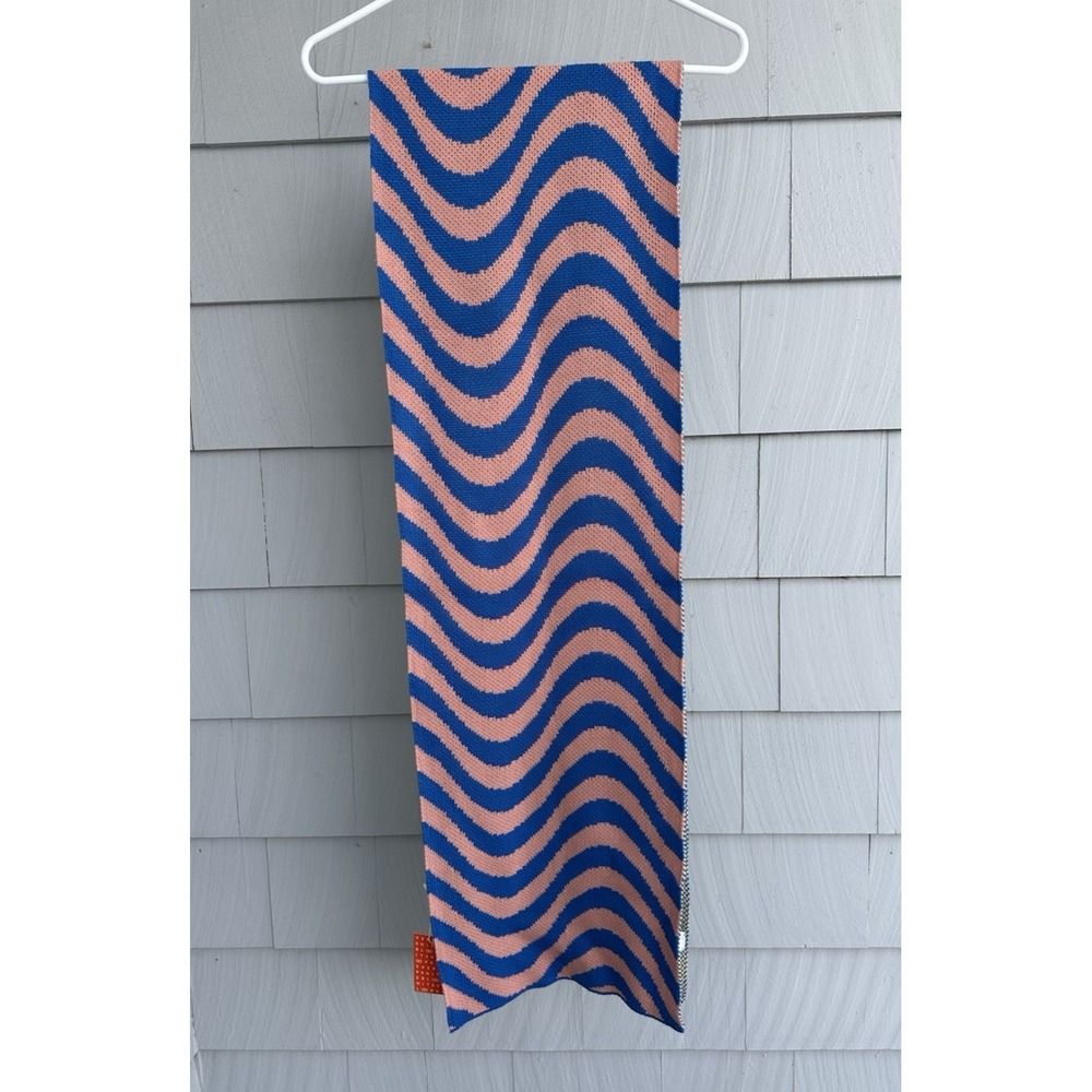Striped Wave Knit Scarf Verloop - Picture 3 of 8